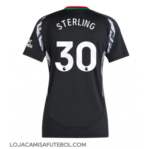 Camisa de Futebol Arsenal Raheem Sterling #30 Equipamento Secundário Mulheres 2024-25 Manga Curta